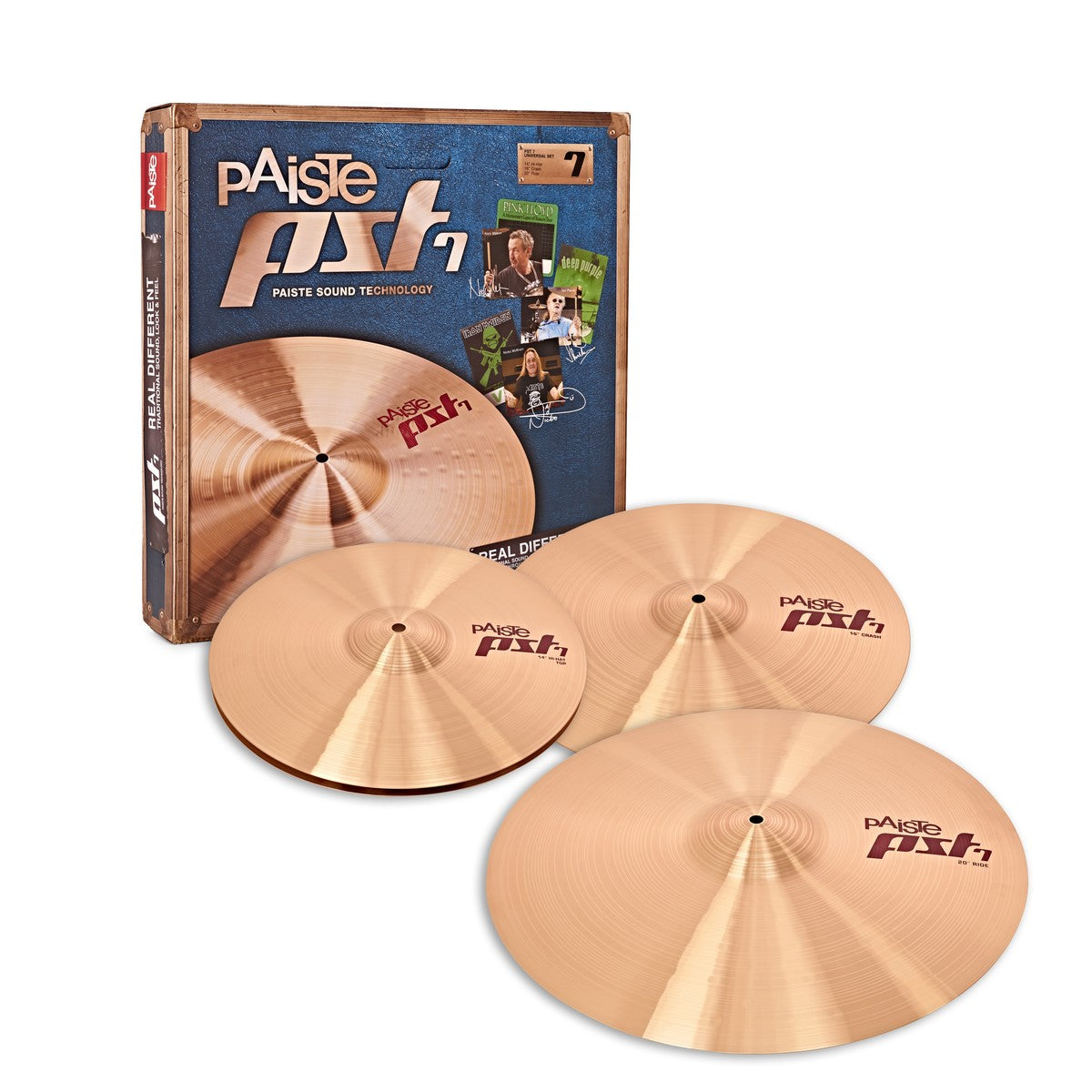 Paiste PST7 Universal Cymbal Pack (14, 16, 20)
