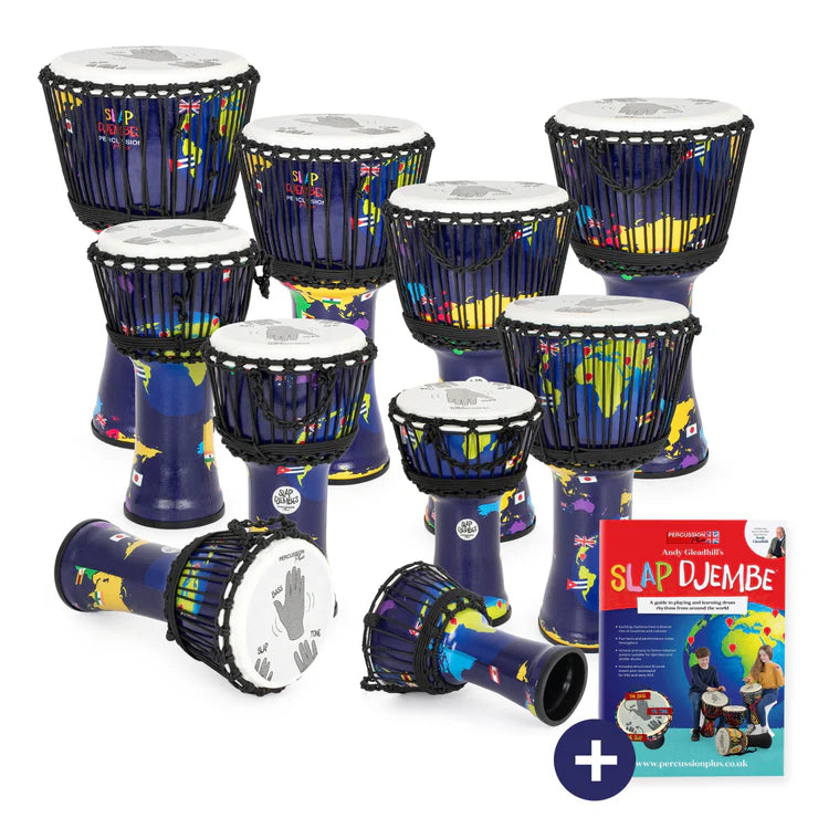 Percussion Plus World Slap Djembe multipack - rope tuned