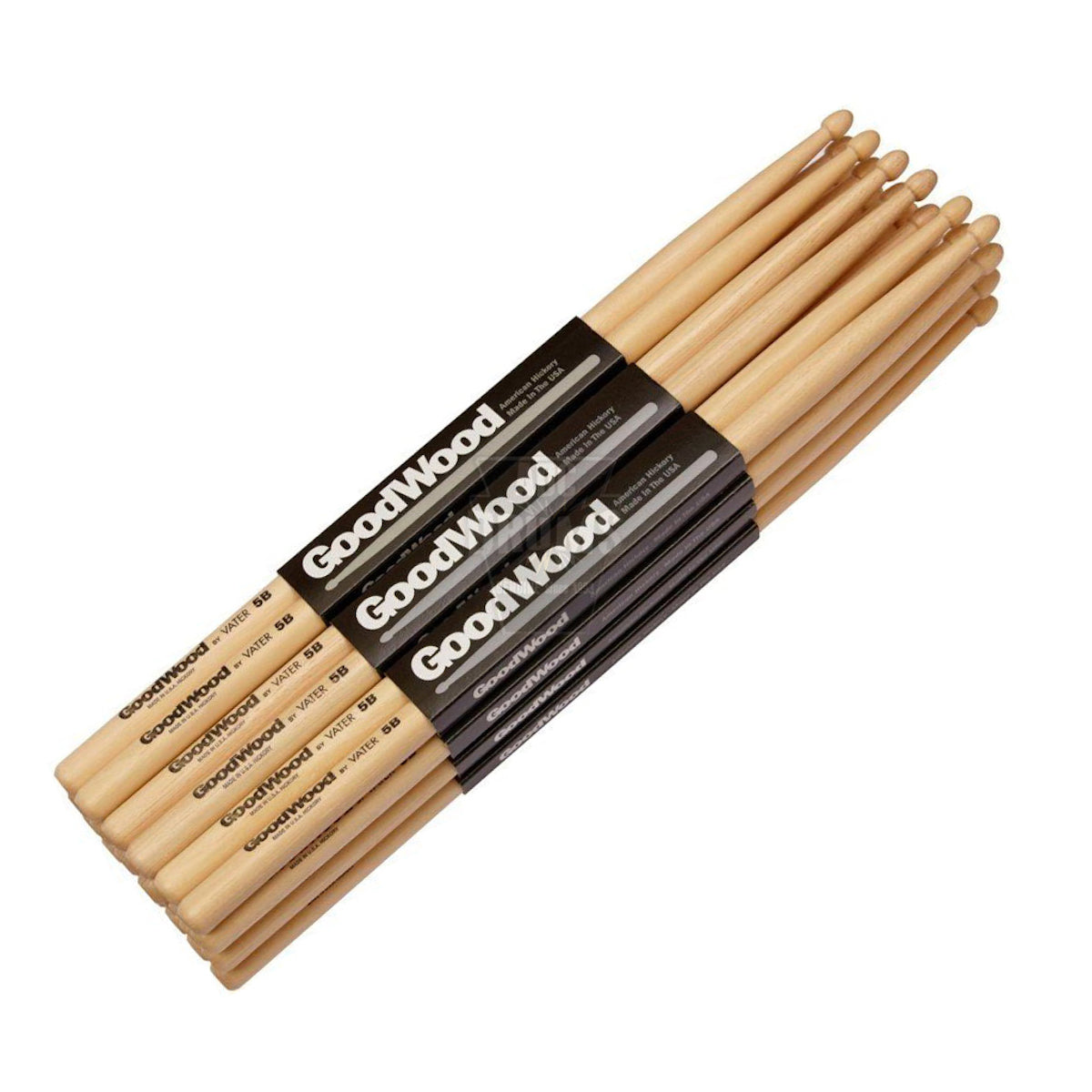 Vater GoodWood Wood Tip Drum Sticks (12 pack)