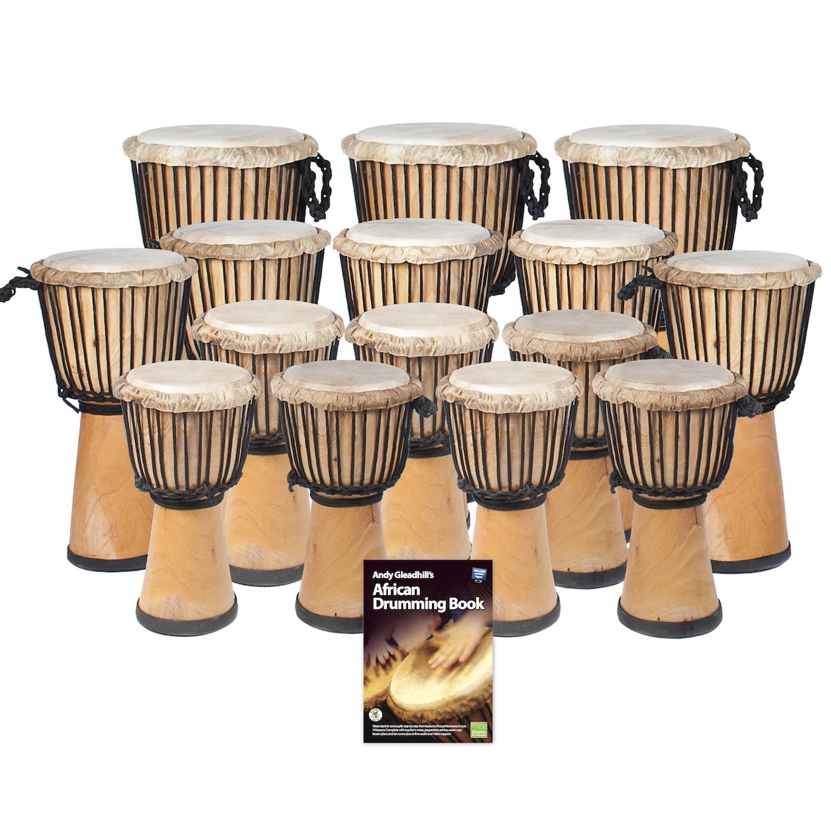 African Drumming – Primary – 15 Djembe Drum Pack