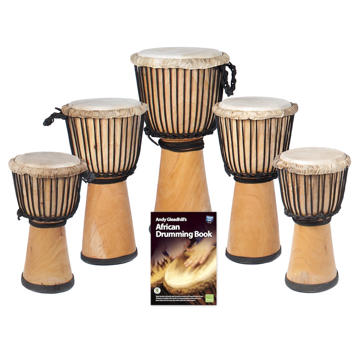 African Drumming – Primary – 5 Djembe Drum Pack