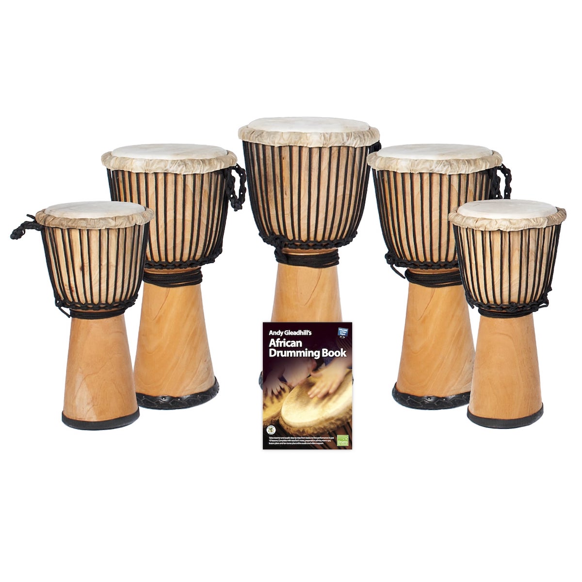 African Drumming 5 Djembe Drum Pack