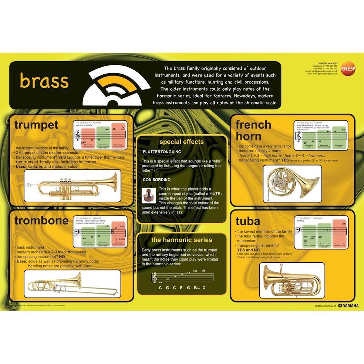 Brass Instruments - A1 wall poster