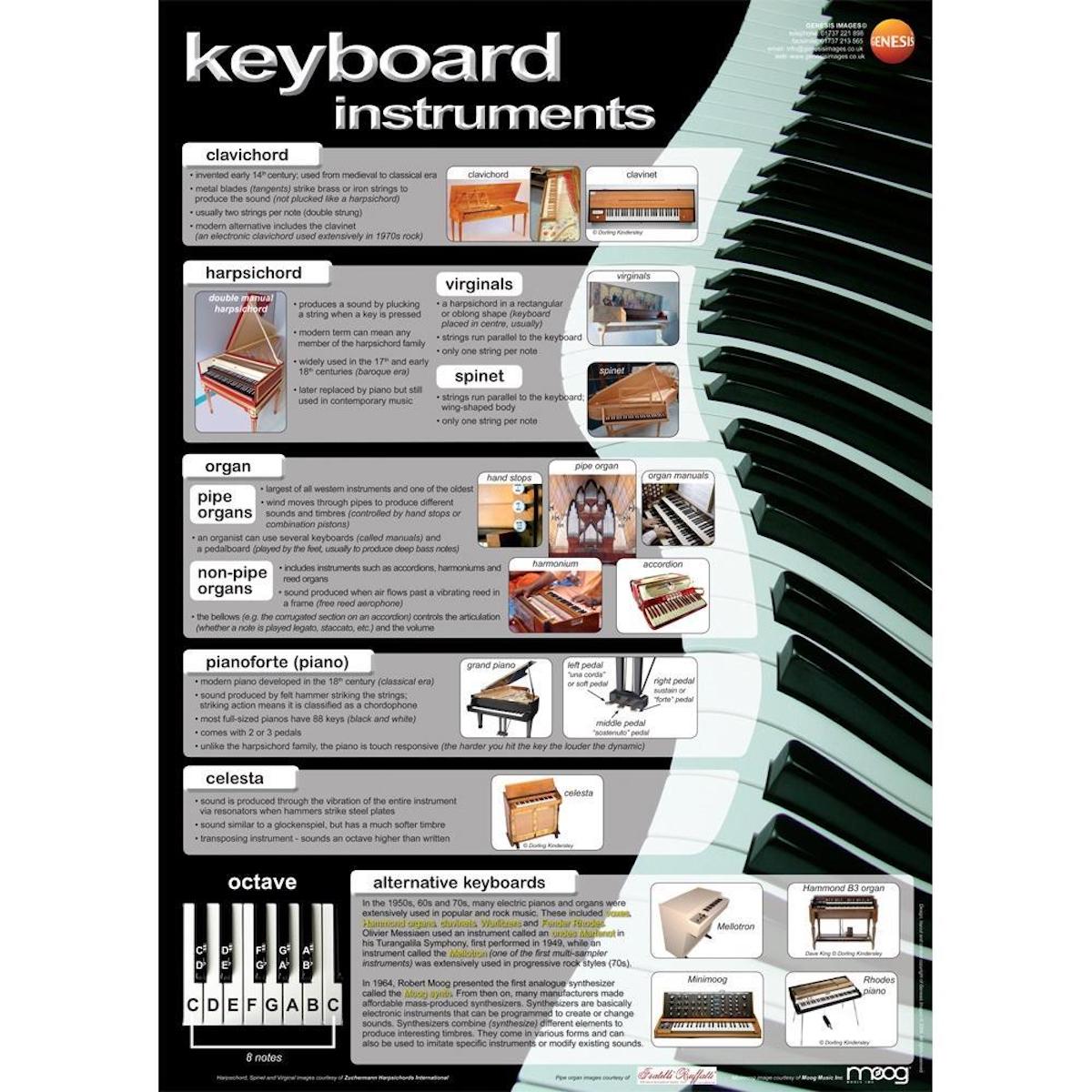 Keyboard Instruments - A1 wall poster - UCan Play™