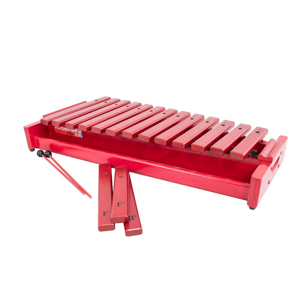Percussion Plus Classic Red Box Soprano Diatonic Xylophone