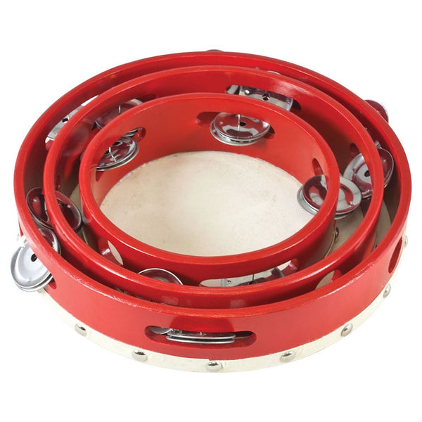 Percussion Plus Tambourine Wood Shells - 6
