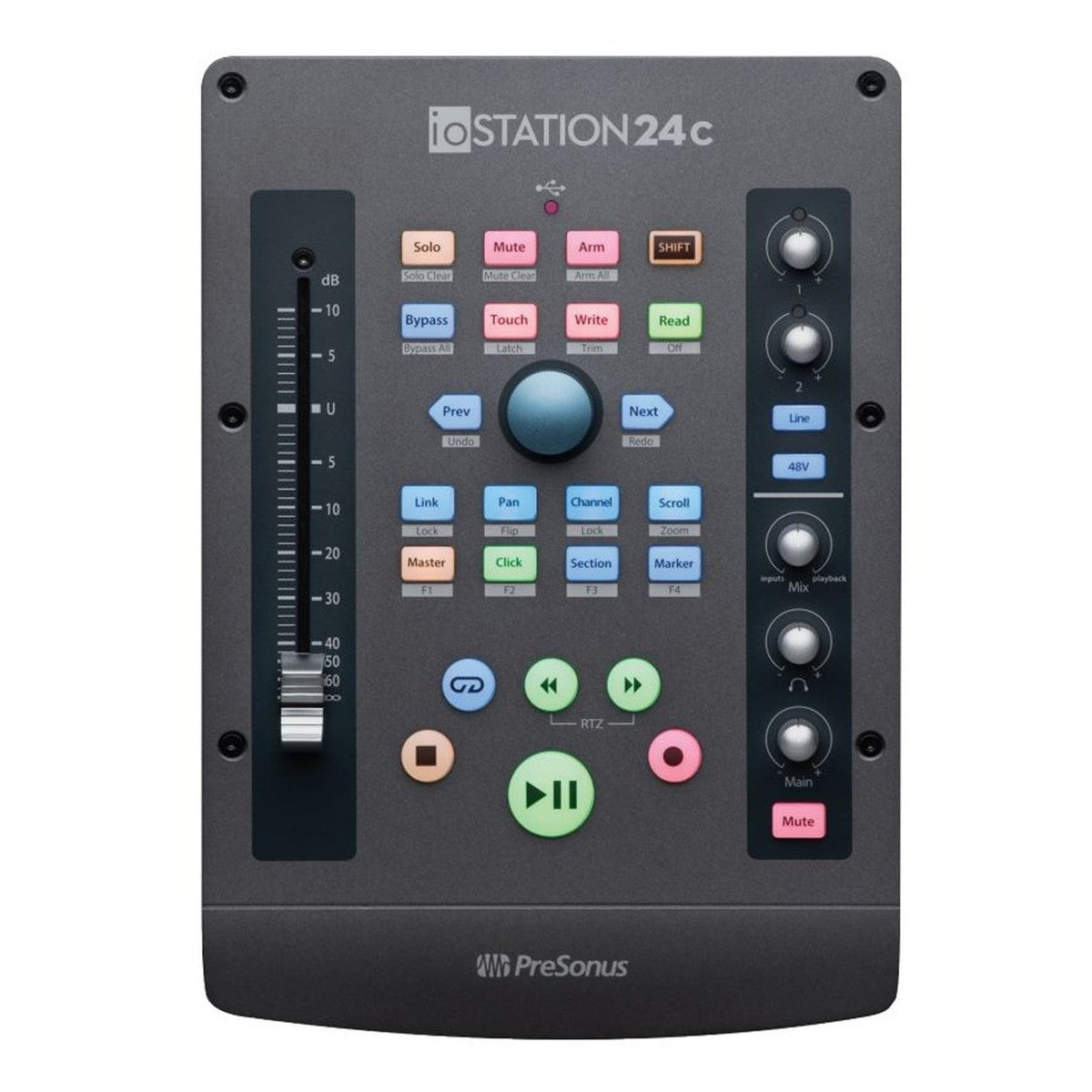 PreSonus ioStation 24c: 2x2 USB-C™ compatible audio interface and production controller