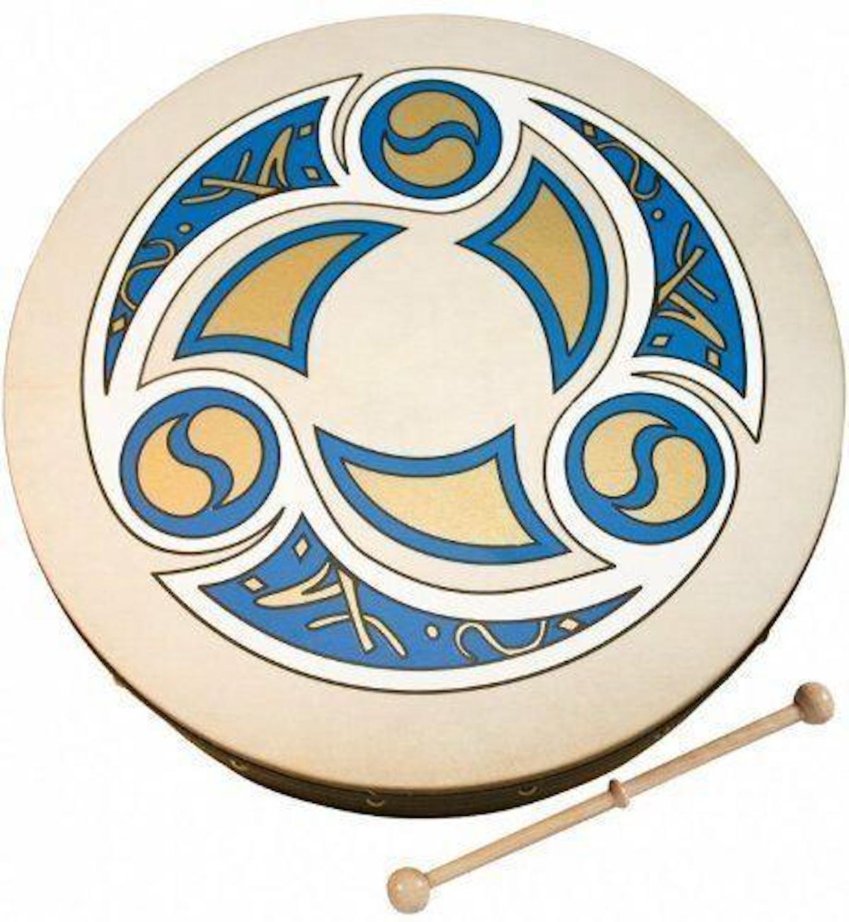Percussion Plus 18" Bodhran with Trinity Celtic Design